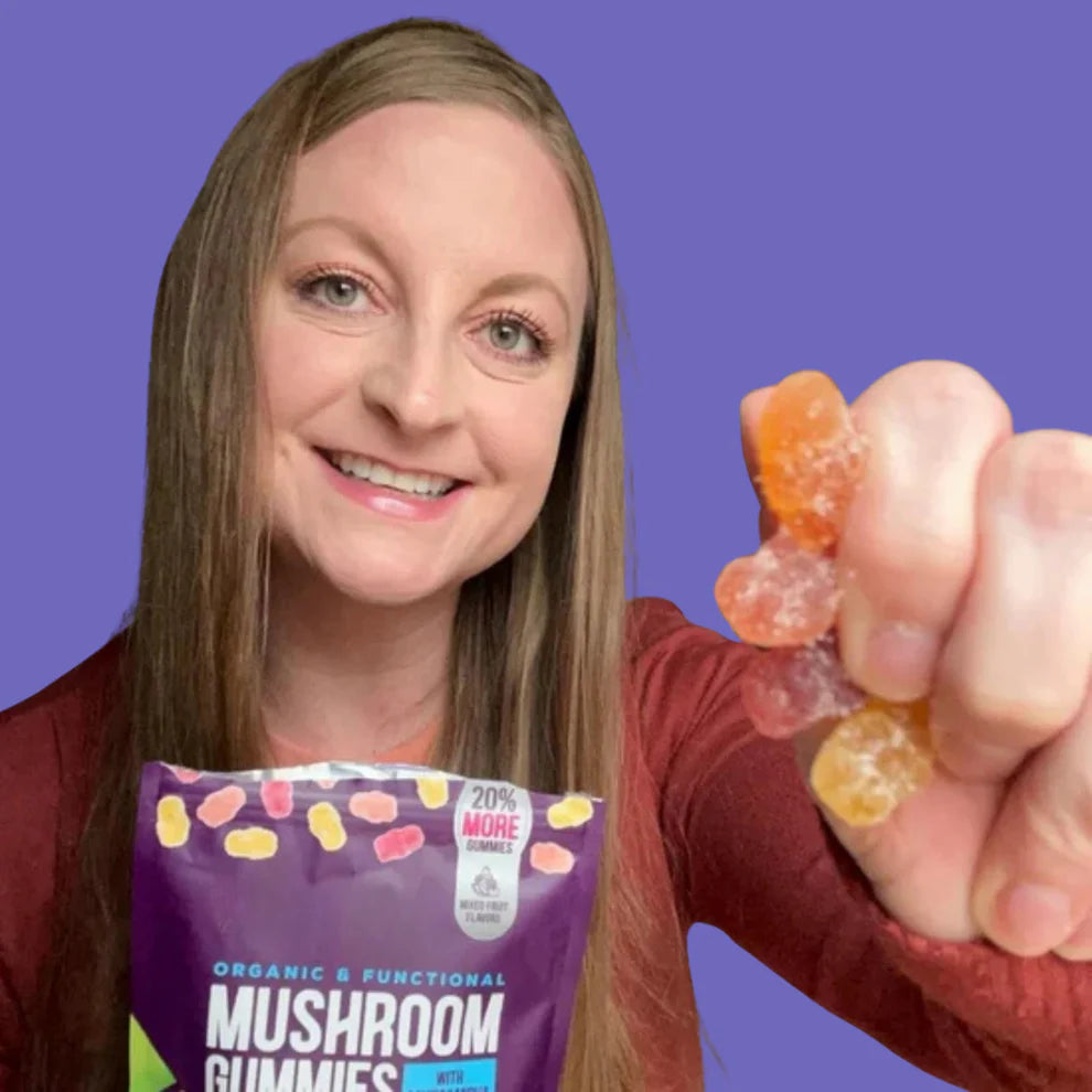 Organic Mushroom Gummies with Ashwagandha
